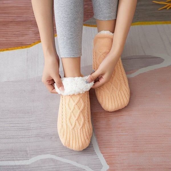 FluffySafe - Luksus Slippers med Antiskli Såle