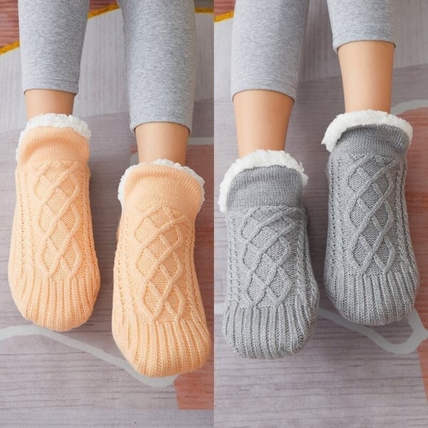 FluffySafe - Luksus Slippers med Antiskli Såle