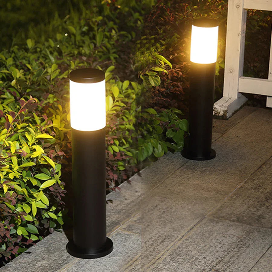 Norvo - Rustfritt stål hage lampe