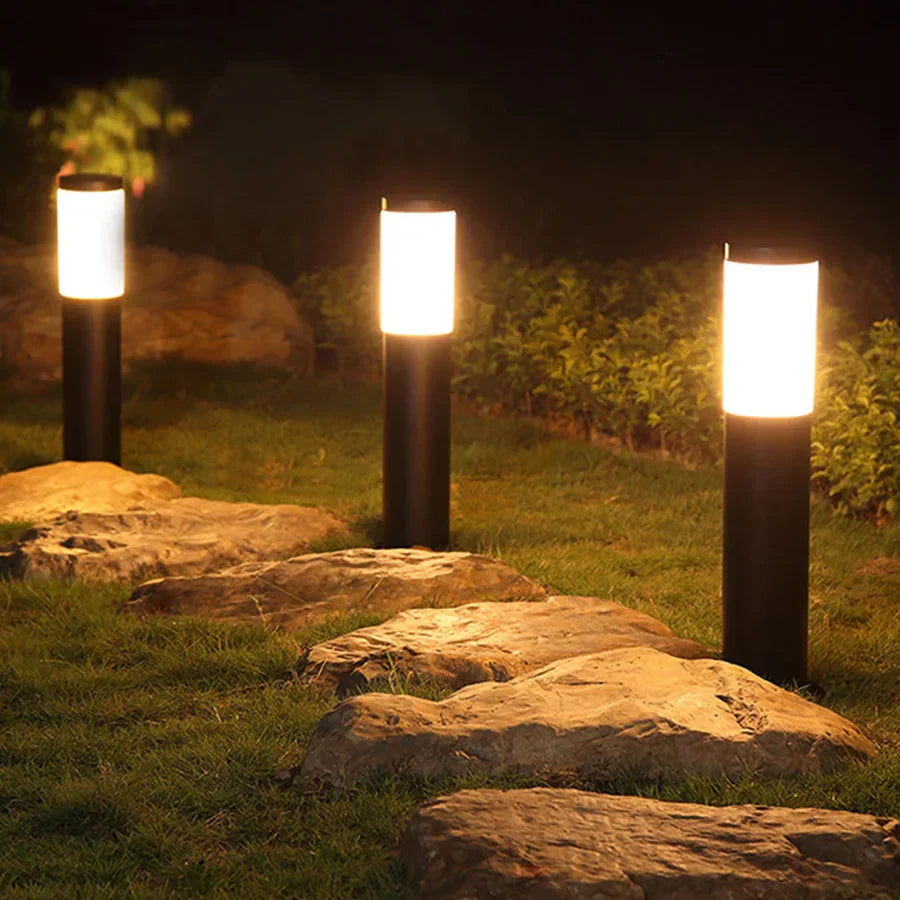 Norvo - Rustfritt stål hage lampe