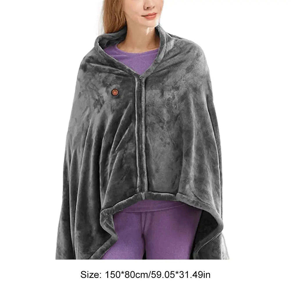 Norvo | WarmHaven Oppvarmet Fleece Teppe – Tre Varmeinnstillinger og USB-tilkobling for Personlig Komfort