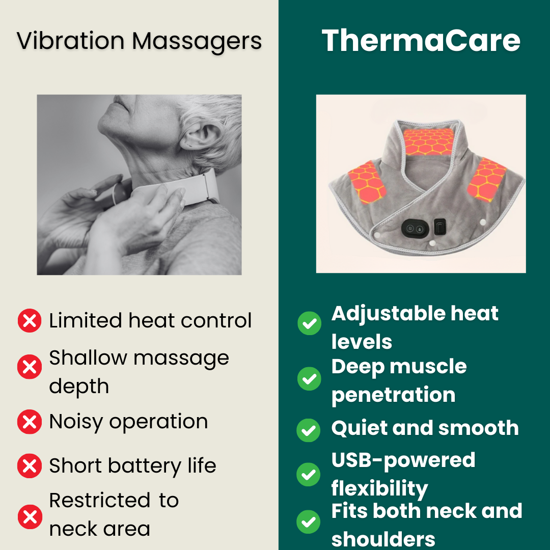 Norvo | Varmepad & Massager | Norvo | og Skuldervarme for Muskelavslapning | Justerbare Innstillinger for Stresslindring | MÄlrettet Norvo | Smerte og Avslapning