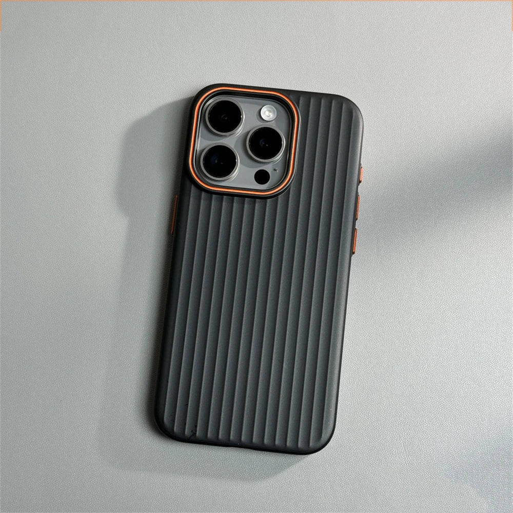 Norvo | Ultrafin korrugert matte sjokksikker etui for iPhone
