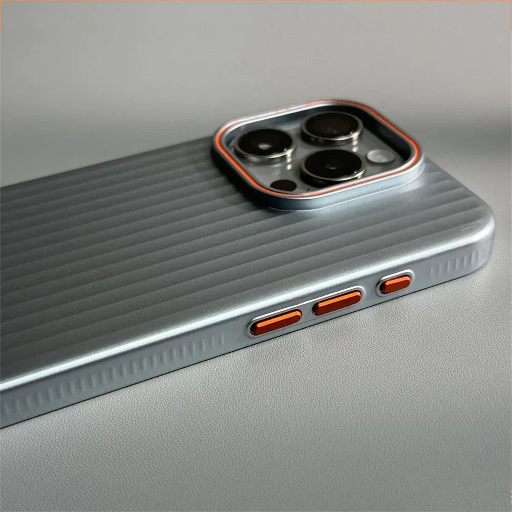Norvo | Ultrafin korrugert matte sjokksikker etui for iPhone