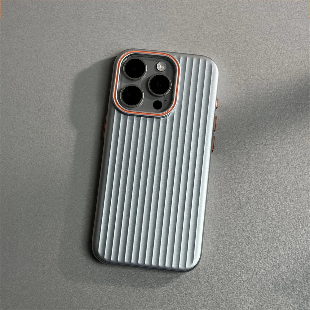 Norvo | Ultrafin korrugert matte sjokksikker etui for iPhone