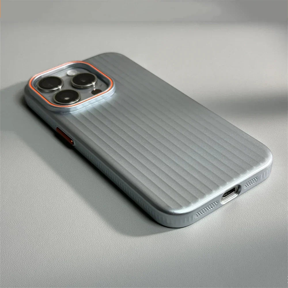 Norvo | Ultrafin korrugert matte sjokksikker etui for iPhone