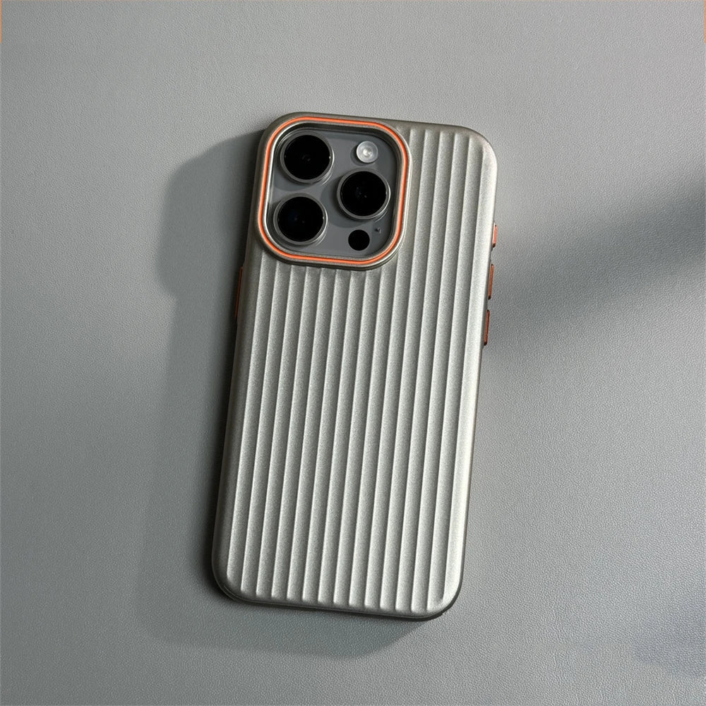 Norvo | Ultrafin korrugert matte sjokksikker etui for iPhone