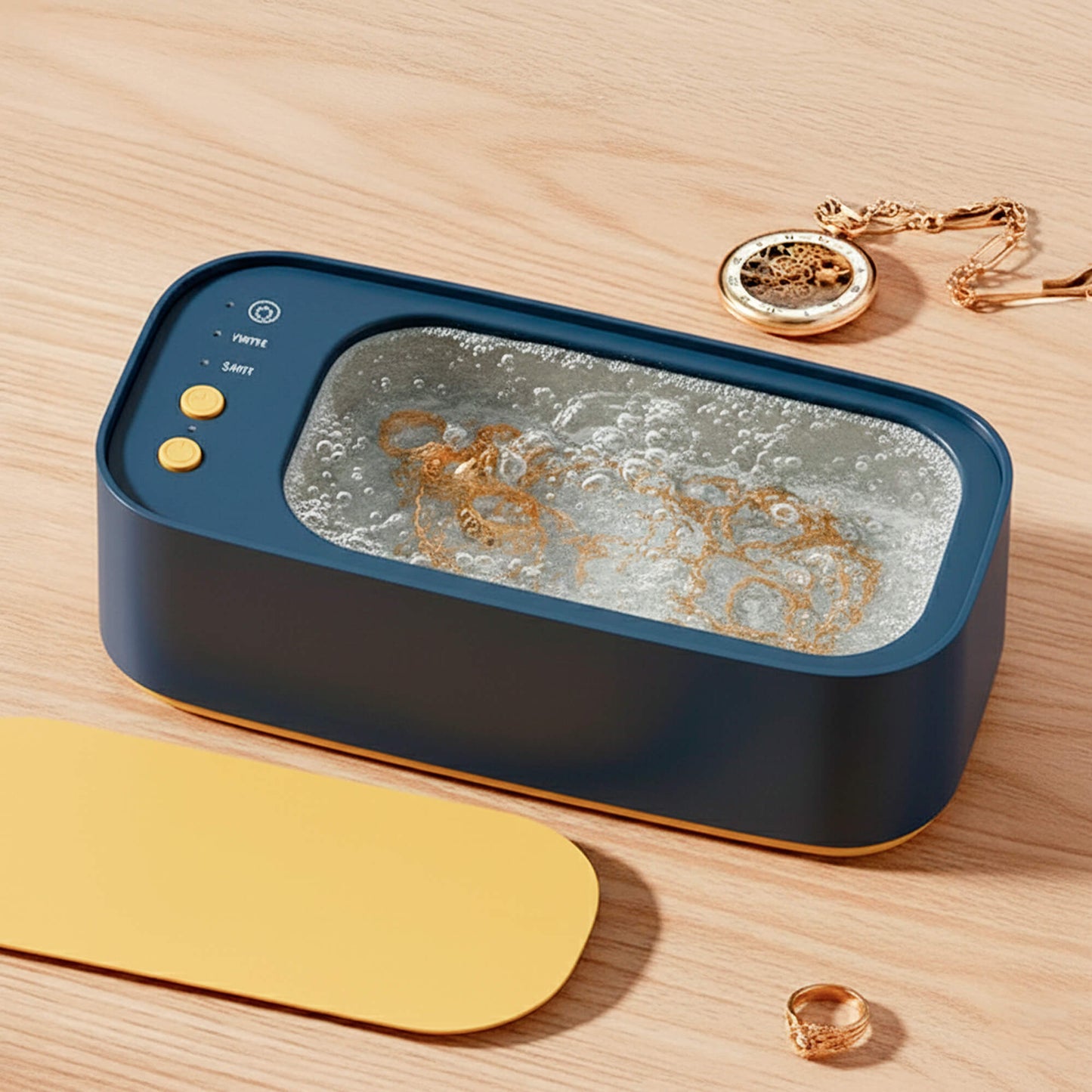 Norvo | Ultrasonic rengjøringsapparat | Skånsom, effektiv og allsidig for smykker, briller, klokker og proteser