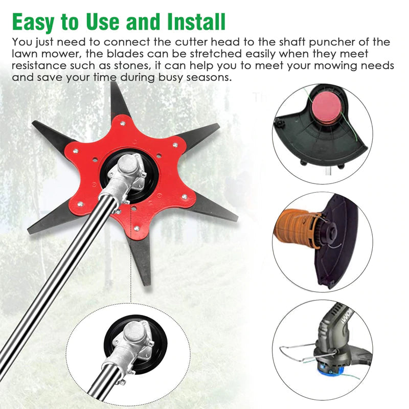 Norvo | Pro | Allsidig trimmerhode med 6 blader