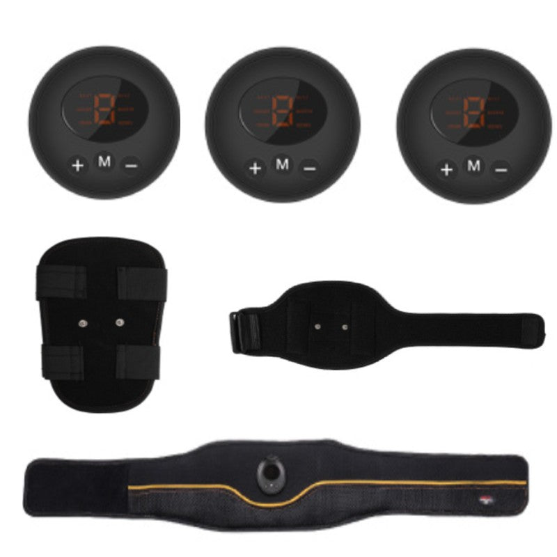 Norvo | Oppladbar hjemme smart EMS magebelte, med feste, pustende nett, 6 moduser og 9 styrker, for hjemme, kontor og treningsstudio