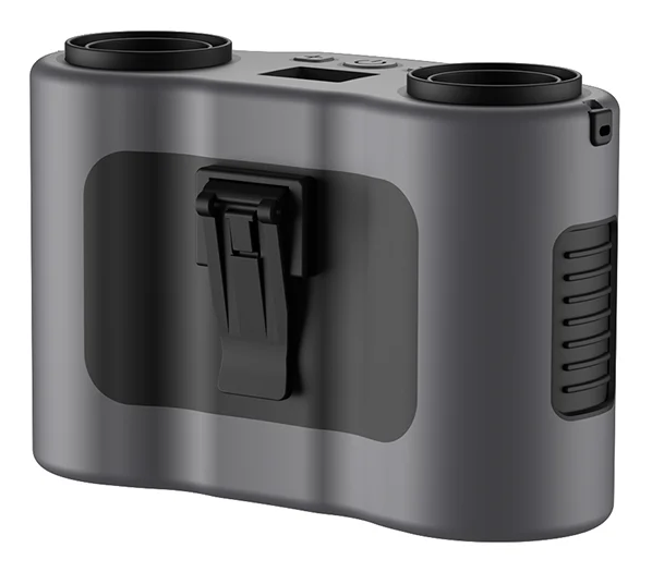 Norvo | Bærbar midje-klipsvifte med dual luftuttak & 20 000 mAh batteri – BreezeMate