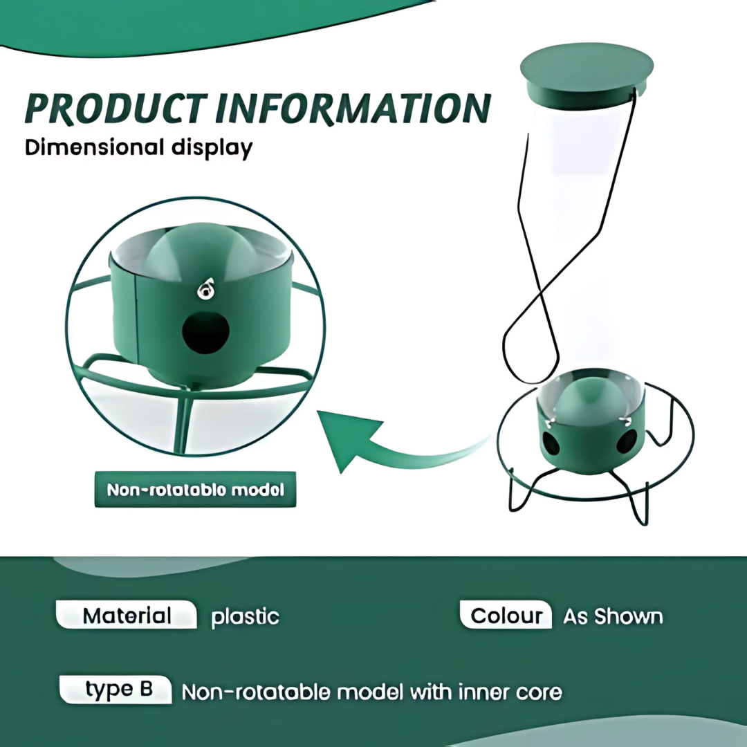 Norvo | Fuglemater Metall Hengende Egernbeskyttet Design