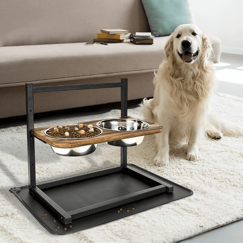 Norvo | SNACKHAVEN MATSTASJON – Ergonomisk matstasjon laget av rustfritt stål for store og mellomstore hunder