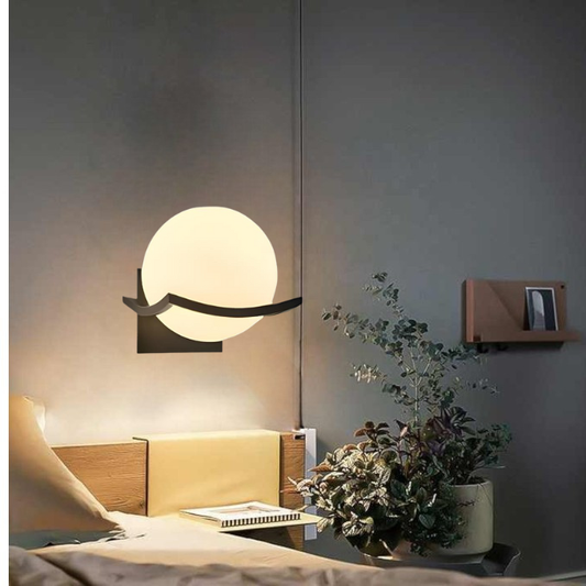 Norvo | Moderne LED Vegglampe med Glasspanel