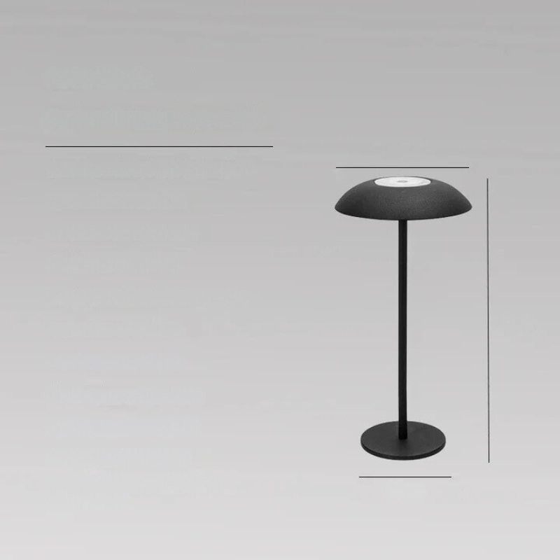 LumiLuxe - Berøringstastaturbordlampe med opplading for kontor og eventyr - Varm hvit lys