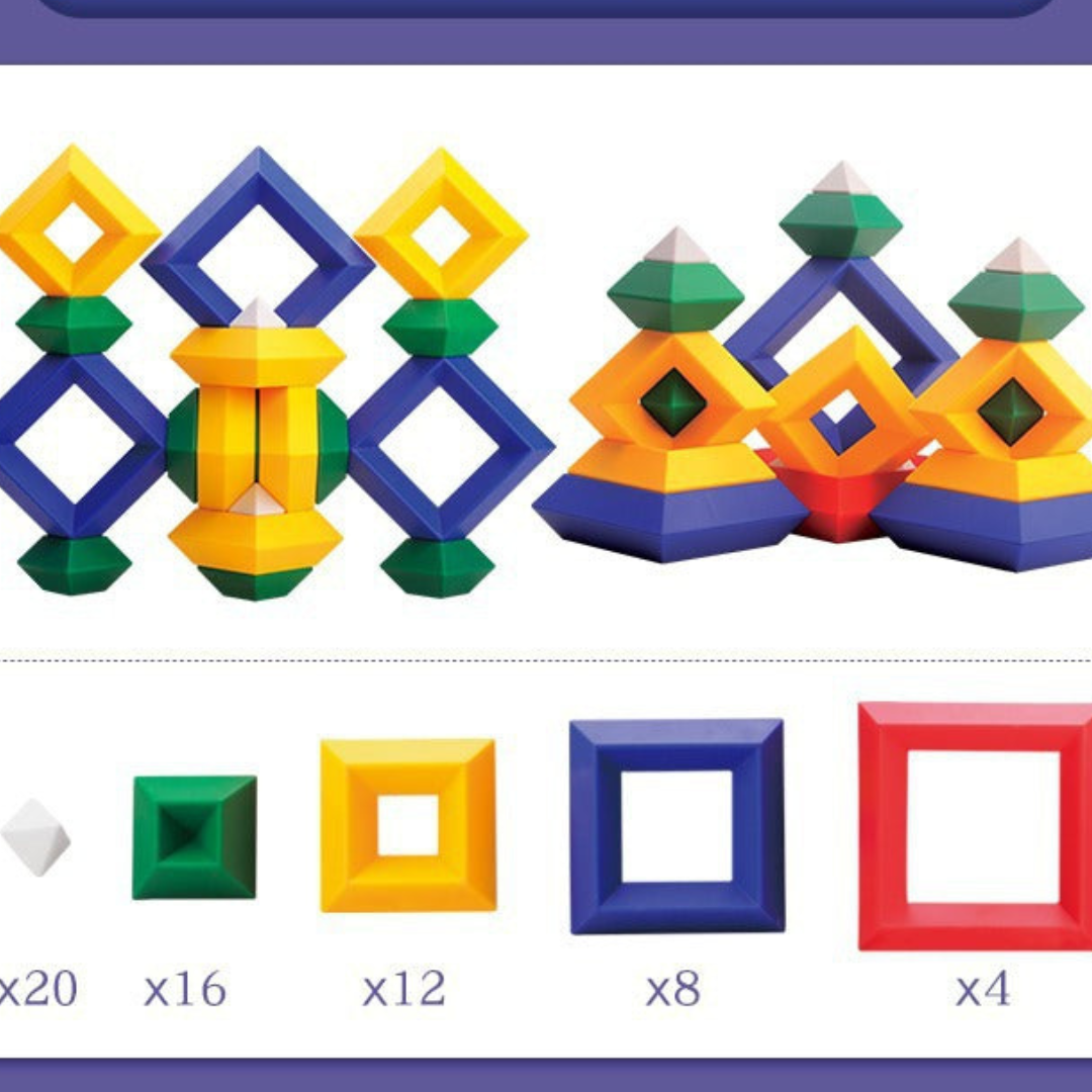 Norvo | Montessori Pyramide Byggekloss Leketøy