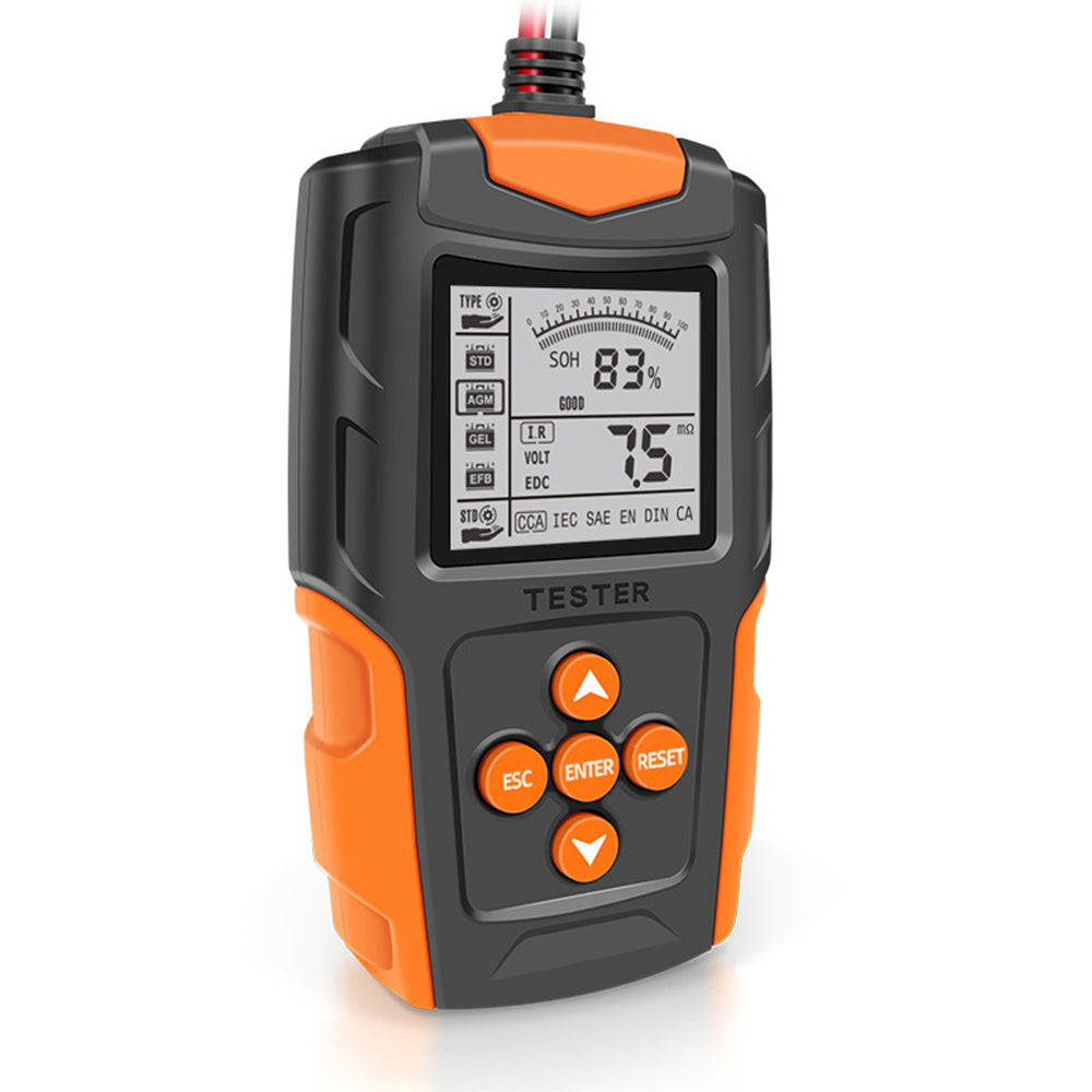 Norvo | 24V Bilbatteri tester LCD Batterianalysator Testverktøy For Bil Lastebil