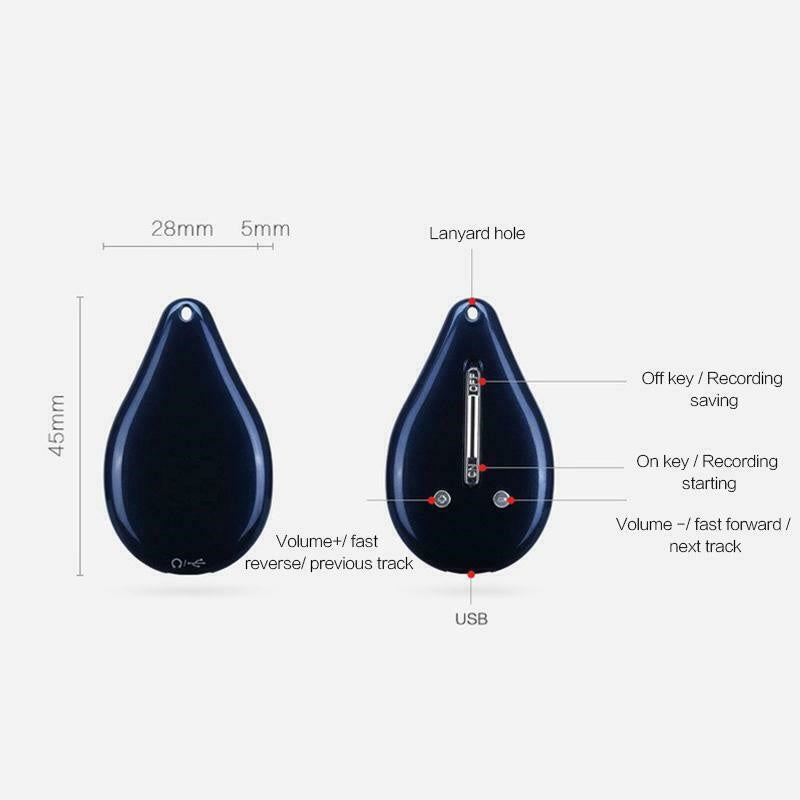 Norvo | Nøkkelring Taleopptaker – 100-timers Minne, Bærbar & Diskré