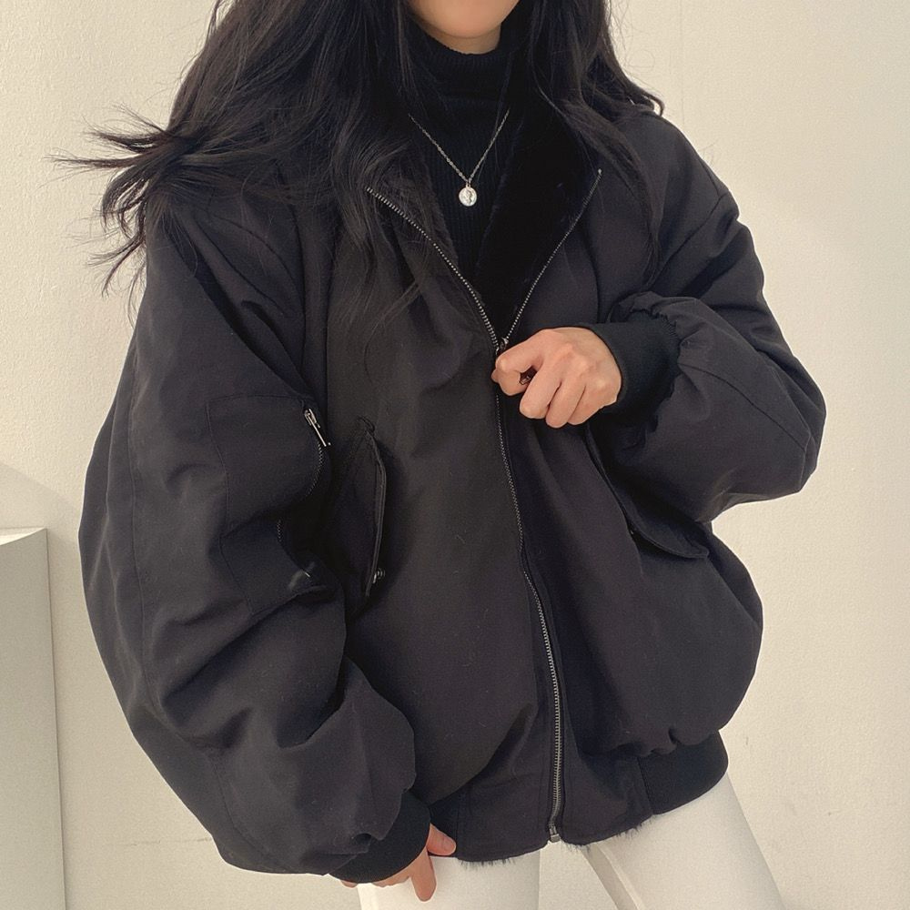 Norvo | Reversibel Fleece Damejakke – Varm Lett Vinterjakke med hette