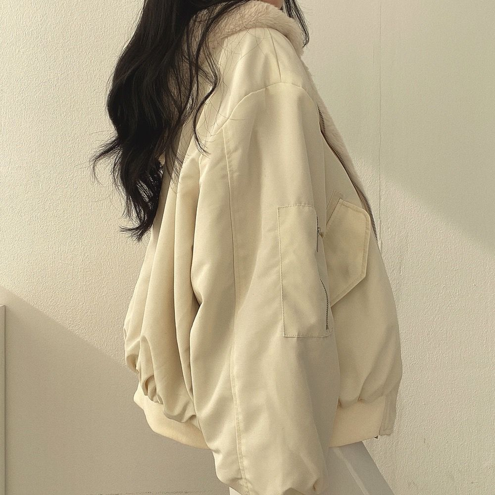 Norvo | Reversibel Fleece Damejakke – Varm Lett Vinterjakke med hette