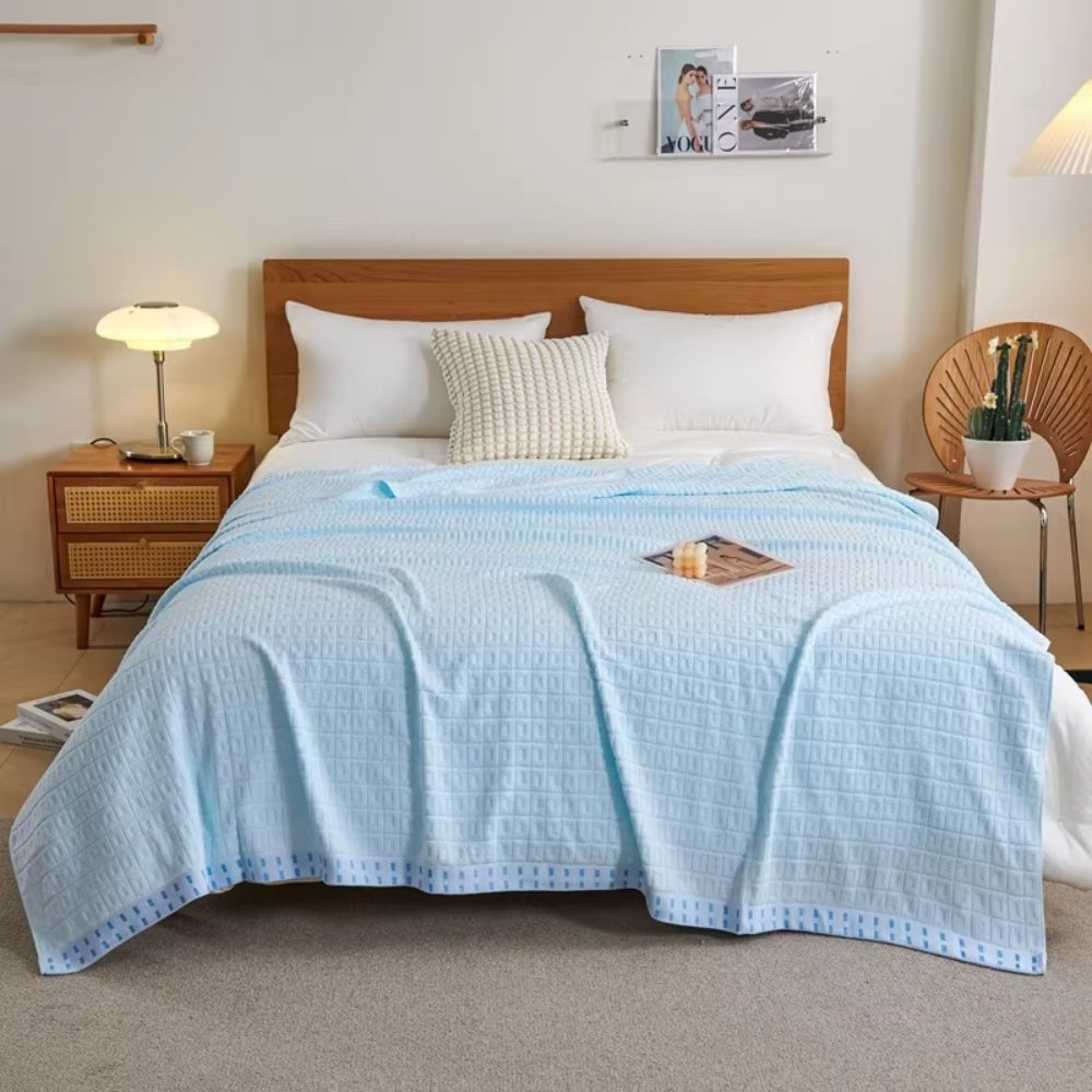 Norvo | Vaffelbomull Sommer Sengeteppe Kaste Teppe