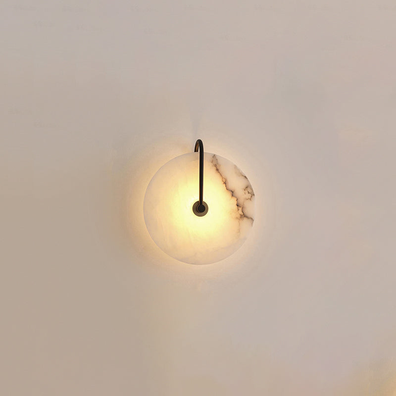 Norvo | Hvit Alabaster Vegglampe