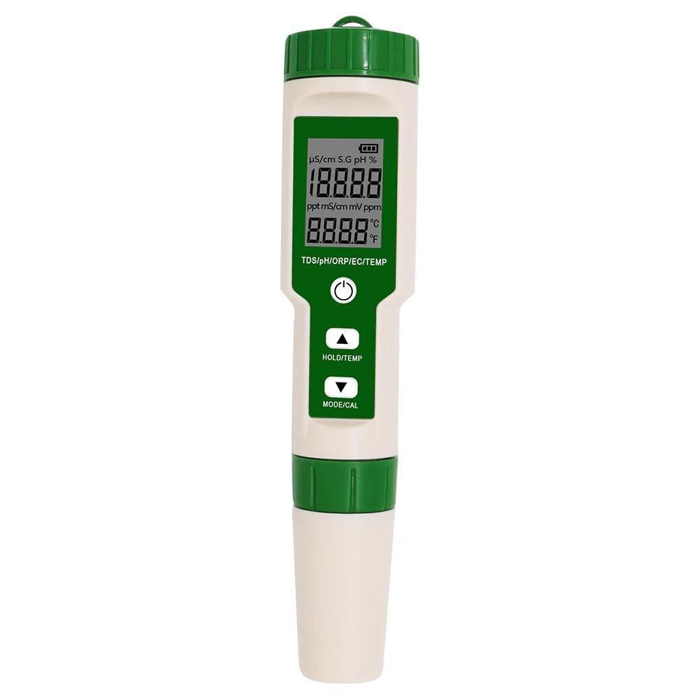Norvo | Digital PH Meter Multifunksjon 5 i 1 PH/TDS/EC/ORP/Temperatur Meter