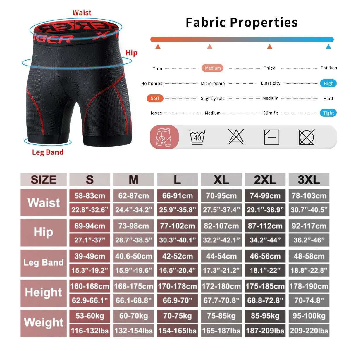 Norvo | Pustende Mesh Sykling Shorts med Gel Polstring | Støtsikre Sykling Shorts for Menn