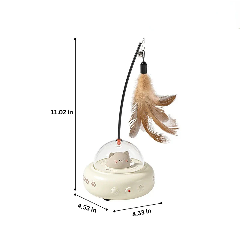 Norvo | Smart UFO Laser Katt leketøy med fjær