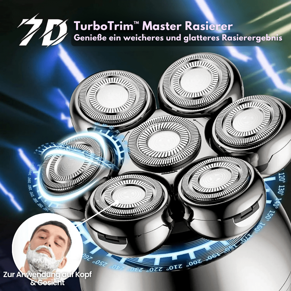 Norvo | 7D elektrisk barbermaskin med IP68 vanbeskyttelse og USB-lading