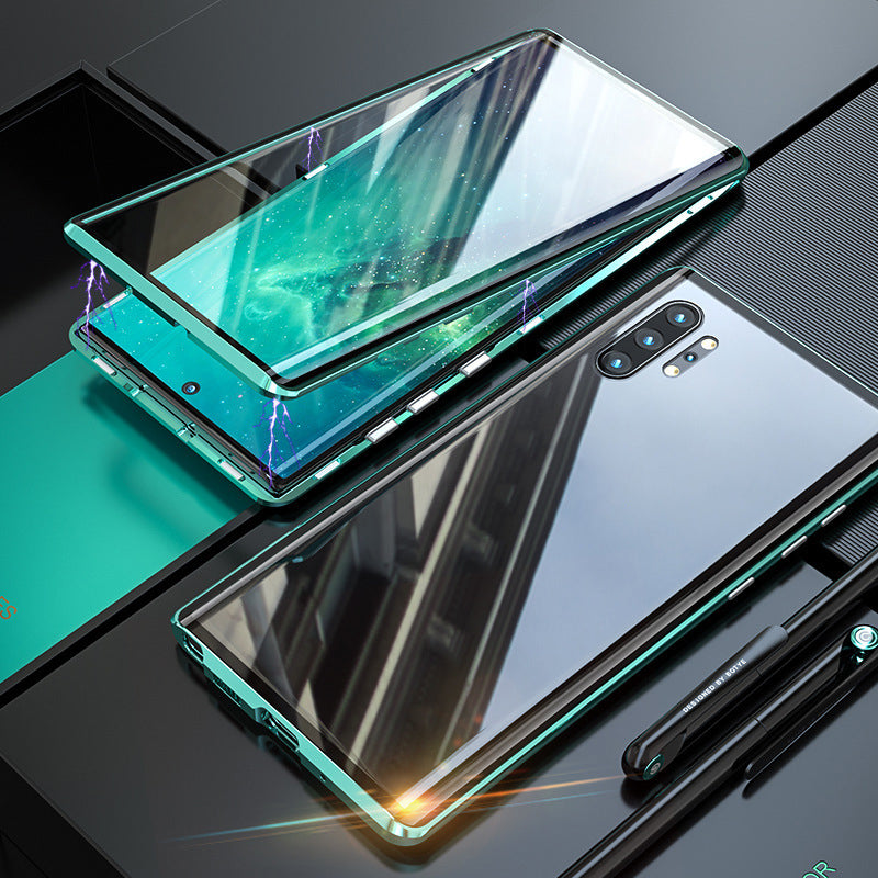 Norvo | Magnetisk herdet glass dual-sidet telefondeksel for Samsung