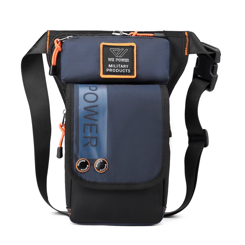 Norvo | Personliggjort Herre Motorsykkel Stil Vanntett Nylon Bein Brystveske