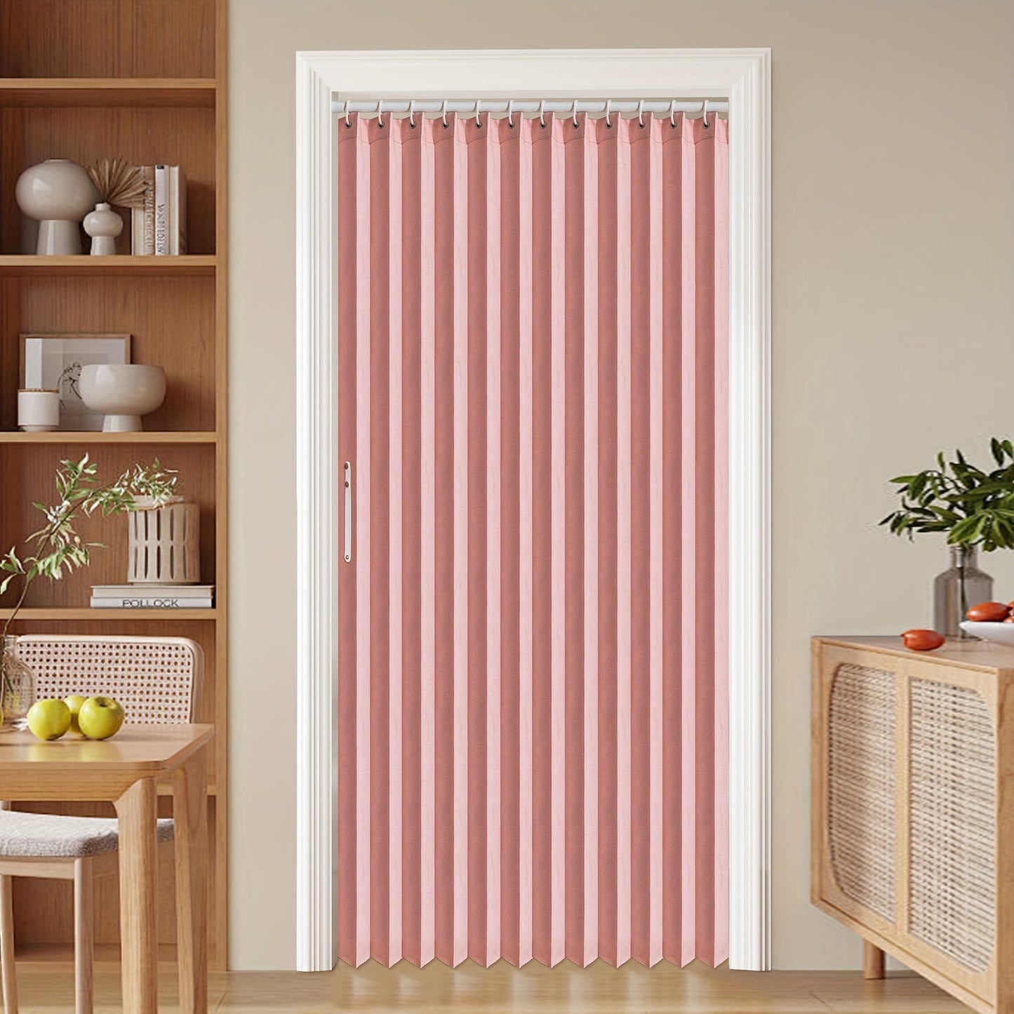Norvo | Fargerik magnetisk faltegardin – Enkel innredning, plassbesparende romdeler for hjem og virksomhet – Livlig kunstnerisk design, maskinvaskbart polyester