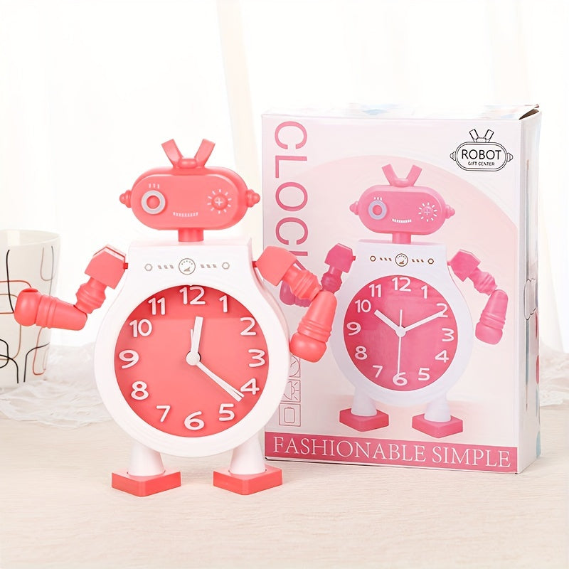 TimeBuddy Klokke – Lekfull Robot Vekkerklokke med Alarm