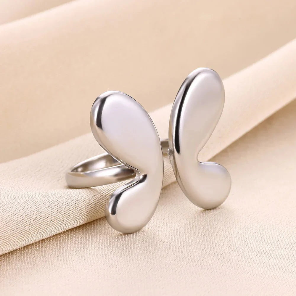 Norvo | Justerbare Boble Sommerfugl Vinger Ring