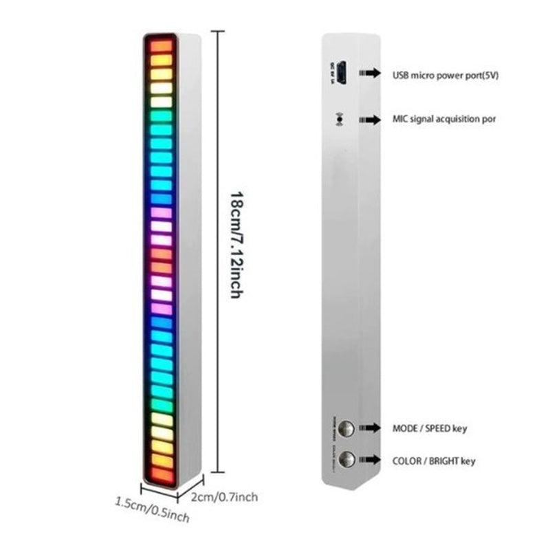 Norvo | Trådløs Lydkontrollert RGB Lysbar
