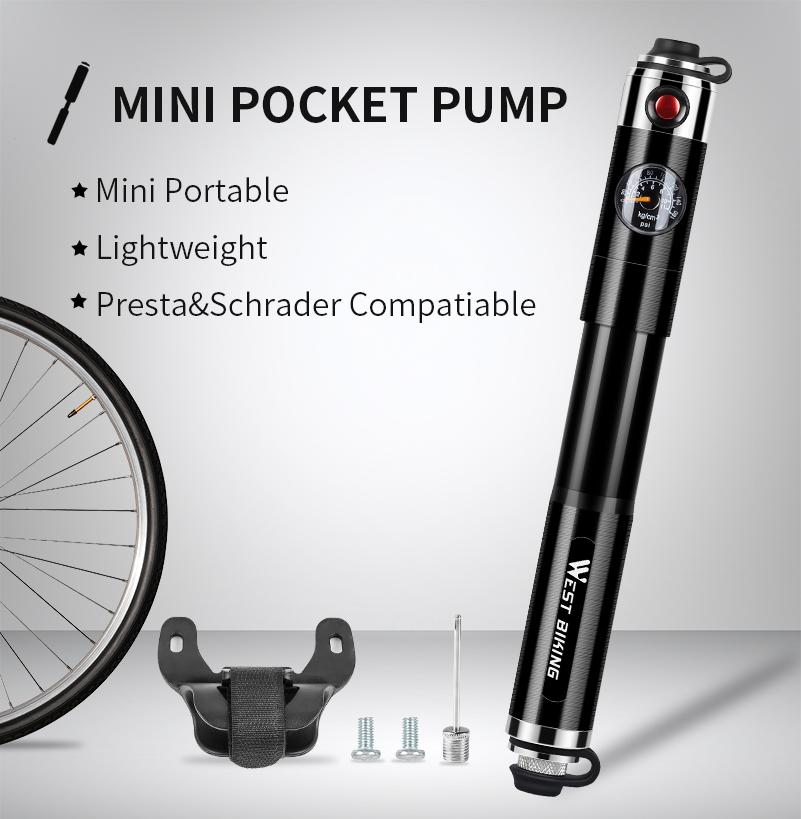 Norvo | Sykkelpump - Mini Sykkelpump - Håndsykkelpump