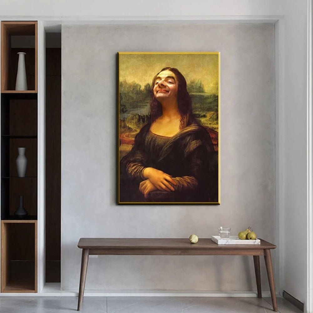 Norvo | Aesthetic Funny Mona Lisa Canvas Plakat