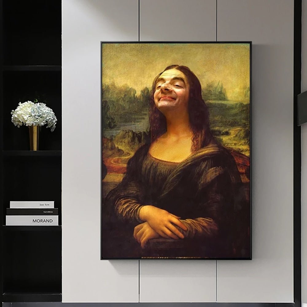 Norvo | Aesthetic Funny Mona Lisa Canvas Plakat