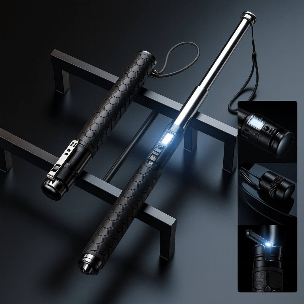 Norvo | AllGuard Stick – Automatisk Selvforsvar Gåstang med Stabilitetsstøtte