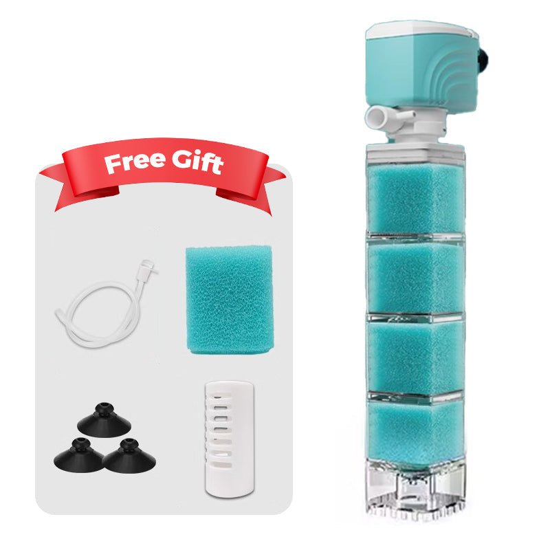 Norvo | AQUAFLOW 5-IN-1 – Krystallklart vann & Automatisk rengjøring for akvarier