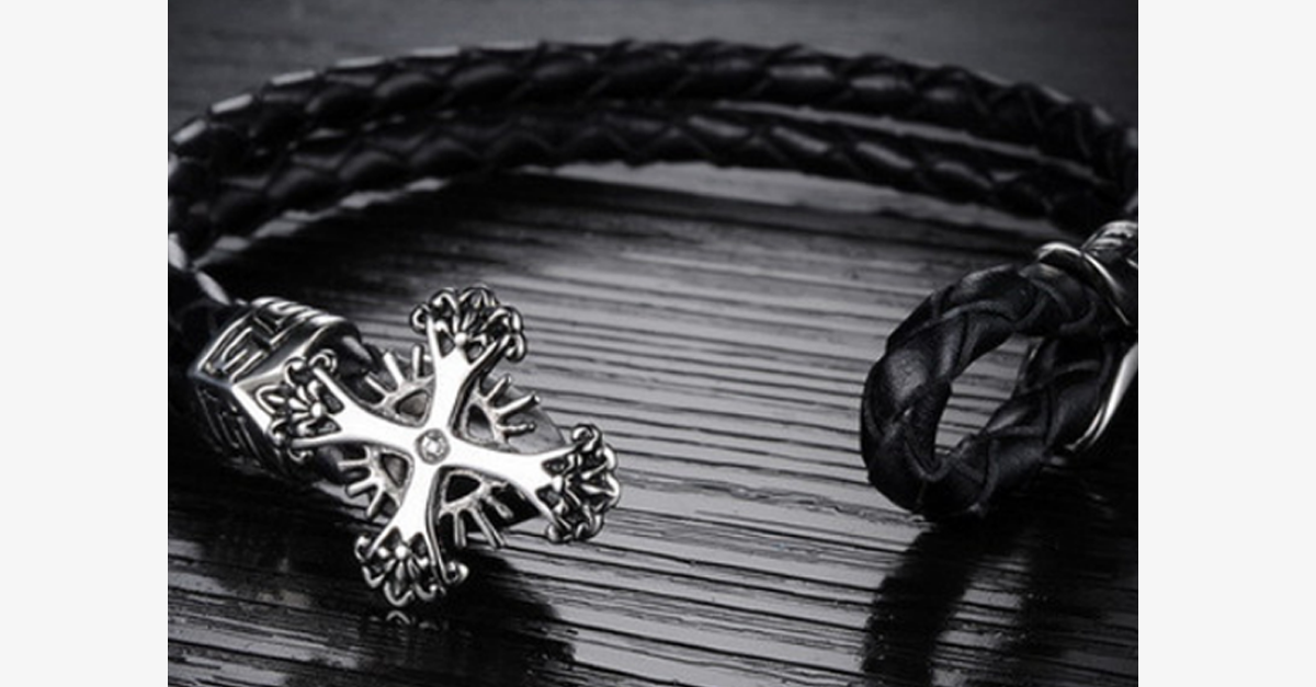 Norvo | Vintage Cross Herrearmbånd