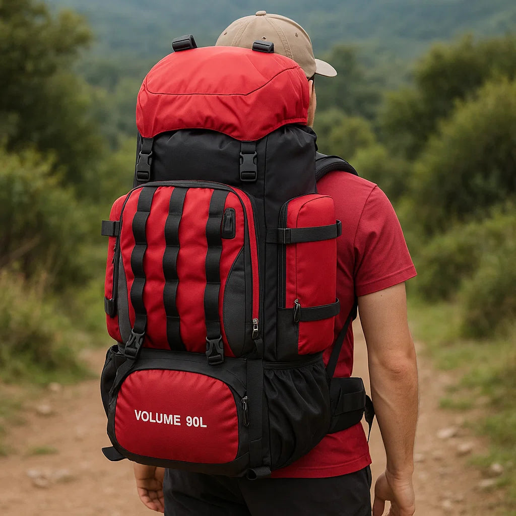 Norvo | 90L Vanntett Tursekk - Ultra-Lett Reisepakke for Utendørs Eventyr & Camping