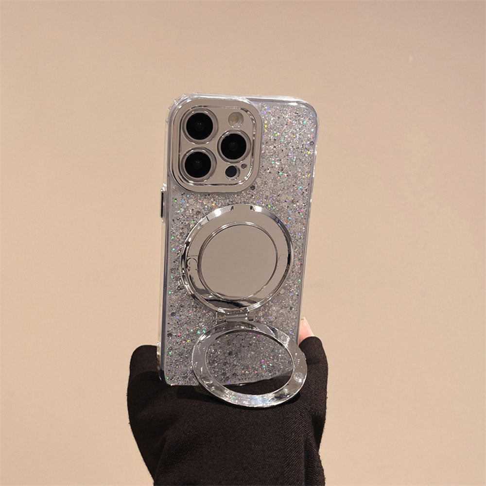Norvo | Sølv Glitter Speil MagSafe