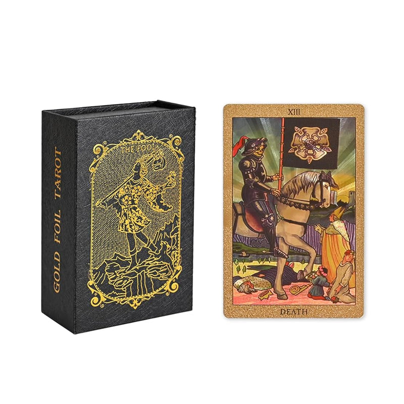 Norvo | Utforsk den mystiske verden av tarot Gullfarget tarot