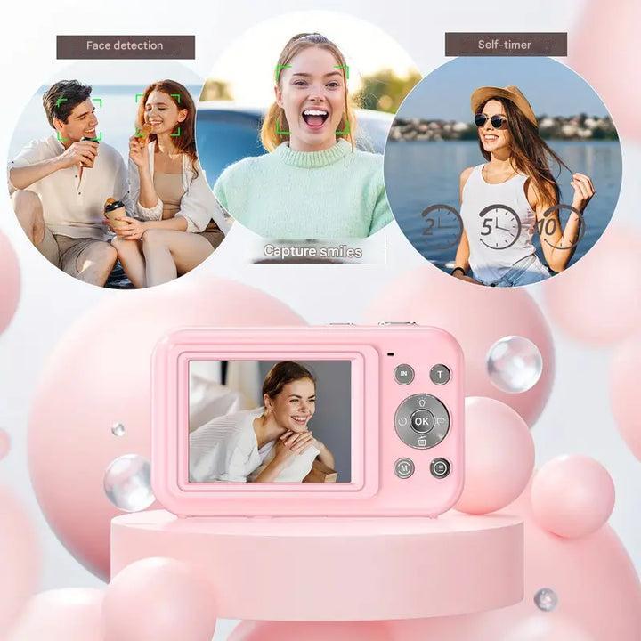 Norvo | Vintage Digital Camera – Snapora | Retro Style Compact Camera with 1080p HD
