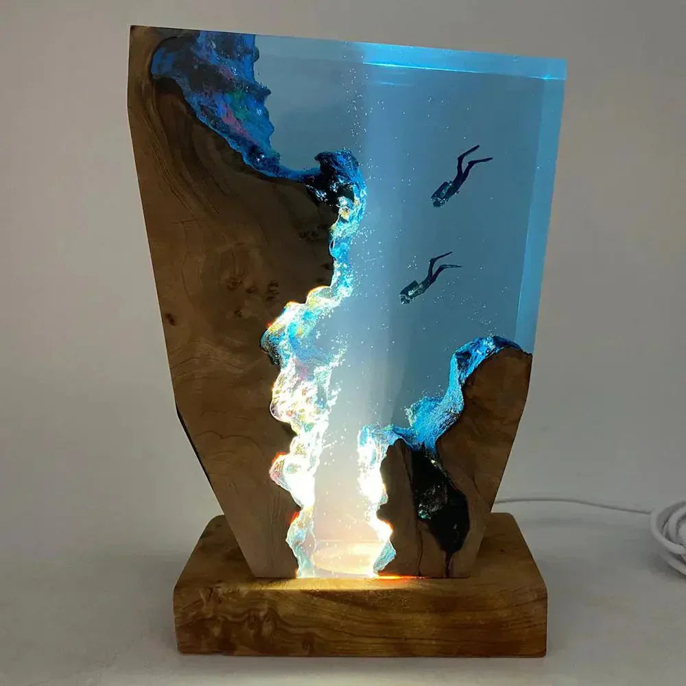 Norvo | Wave LED-lampe laget av harpiks