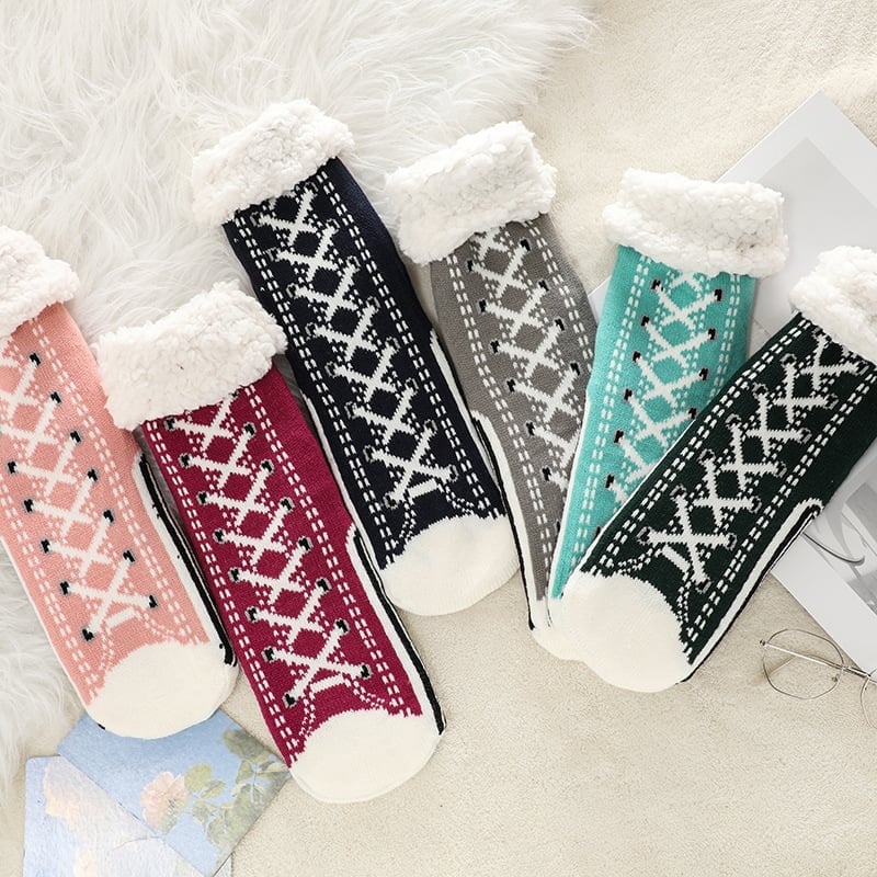 Norvo | Ultra-tykke Cashmere Slippers Sokker S