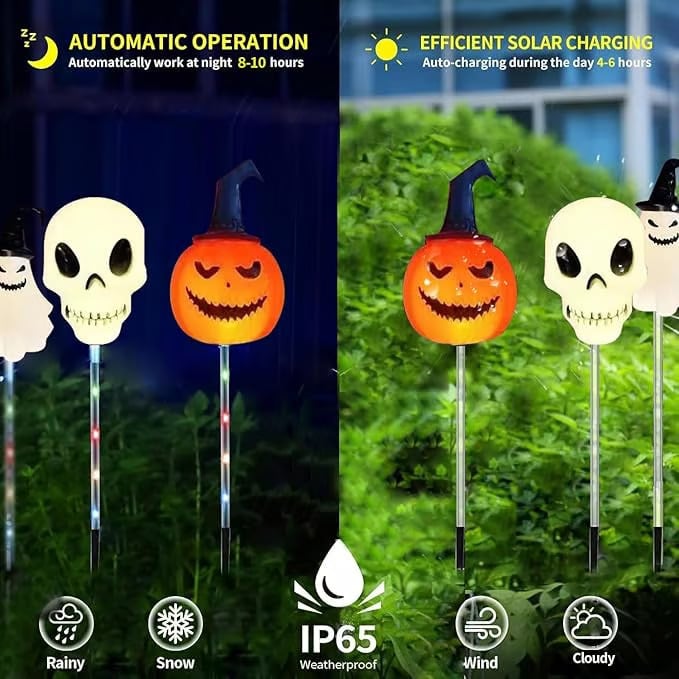 Norvo | 6 i 1 Halloween Solhage Lys