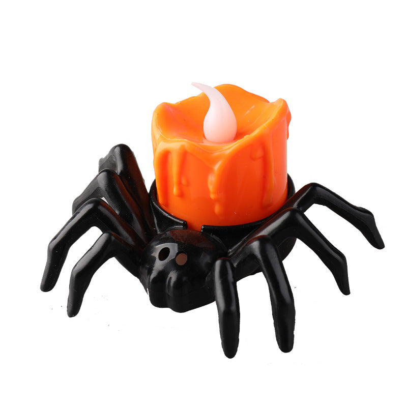 Norvo | ️Halloween Edderkopp Te-lys Spooky Elektrisk Flakkende Kunstige Lys